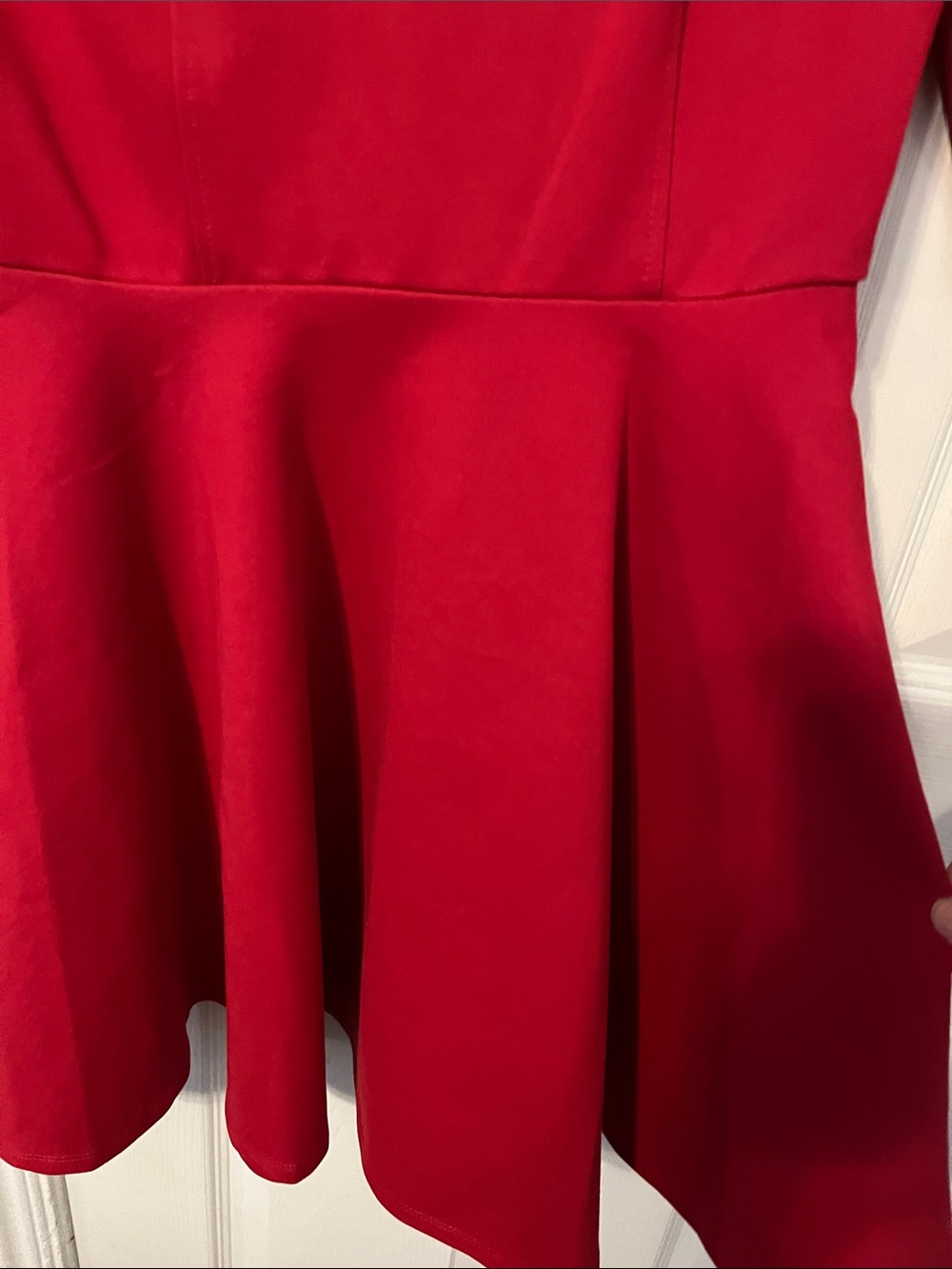 Lulus Tip The Scallop Red Fit & Flare Skater Dress - Picture 8 of 13